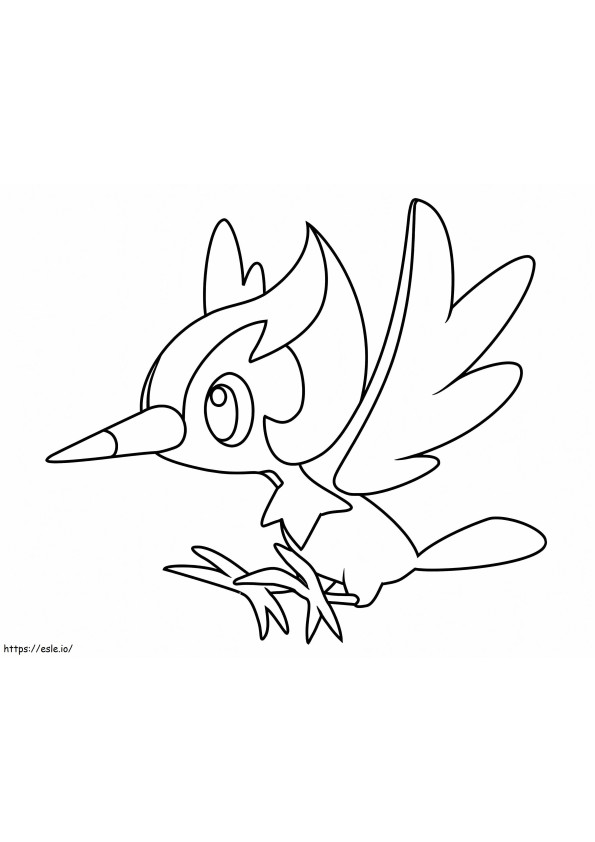 Coloriage Pokémon Pikipek à imprimer dessin