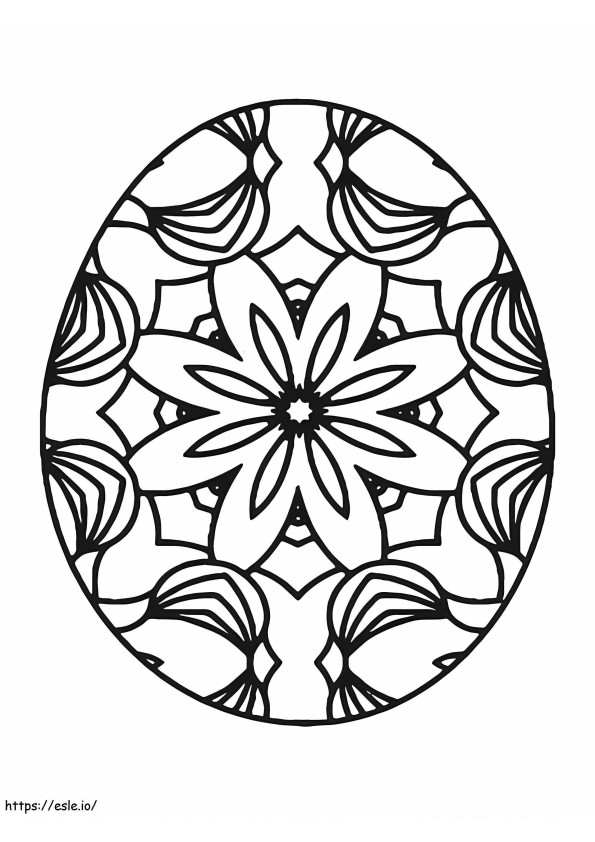Telur Paskah yang indah Gambar Mewarnai