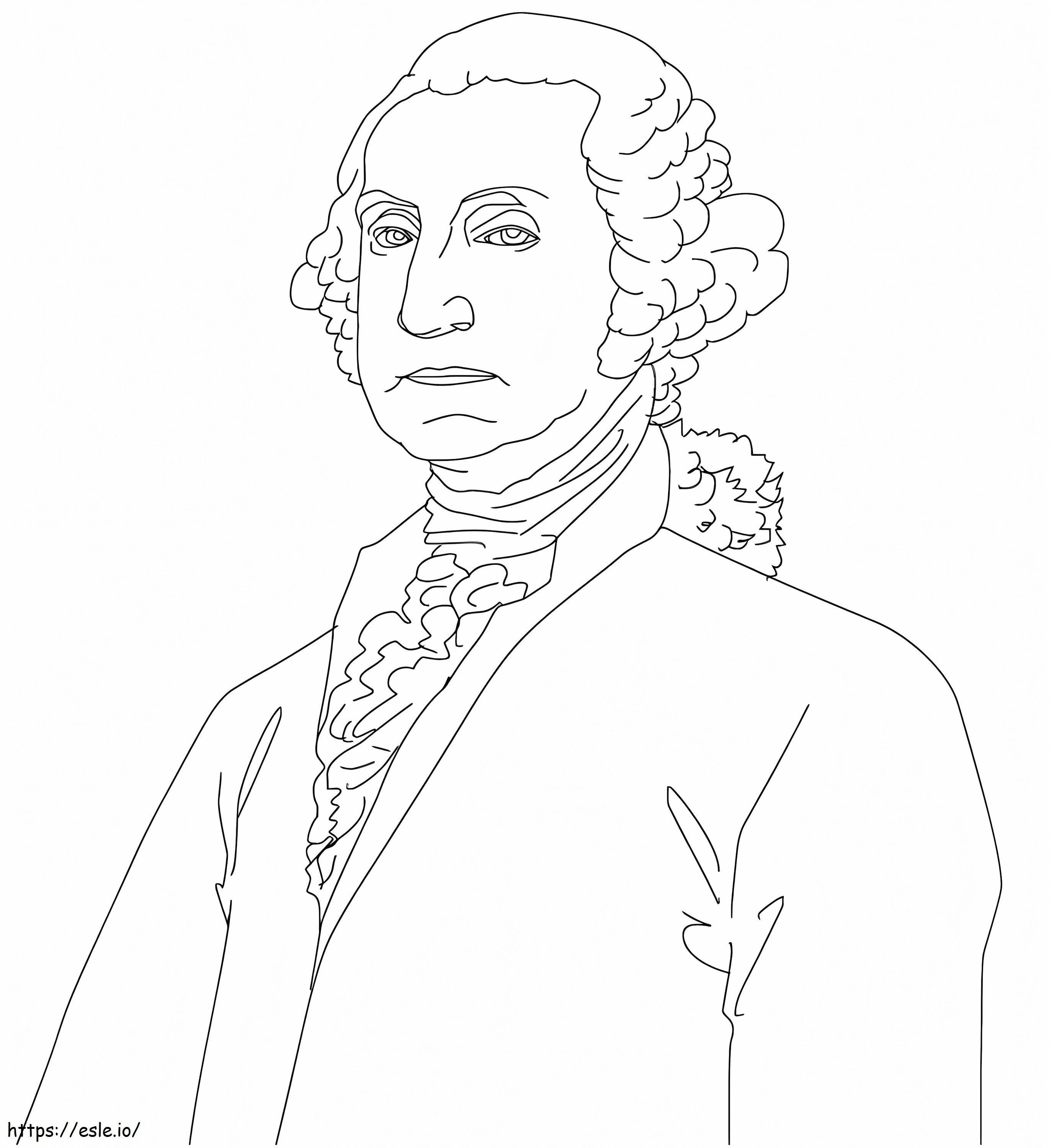 George Washington 8 coloring page