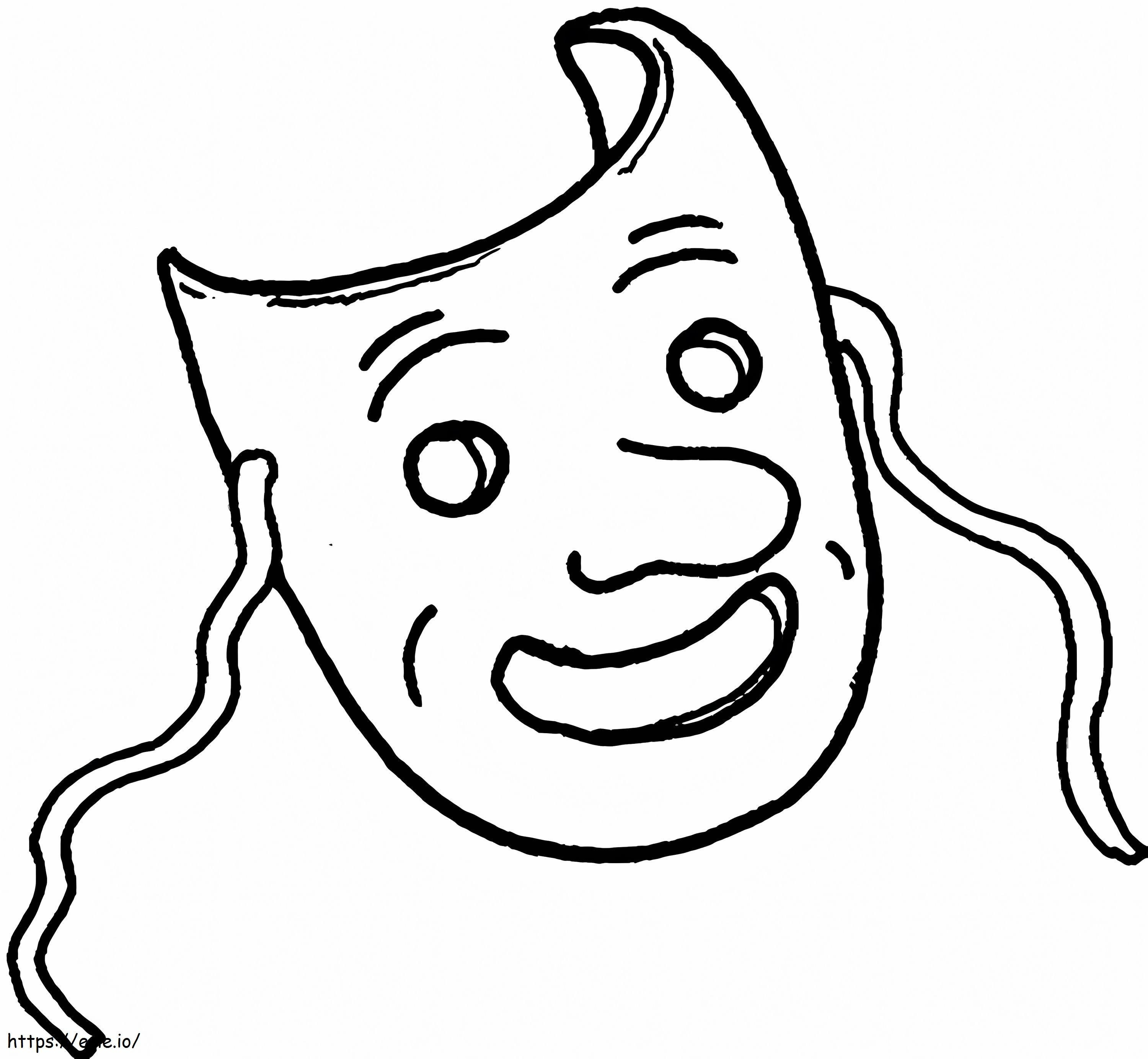 Awesome Mask coloring page
