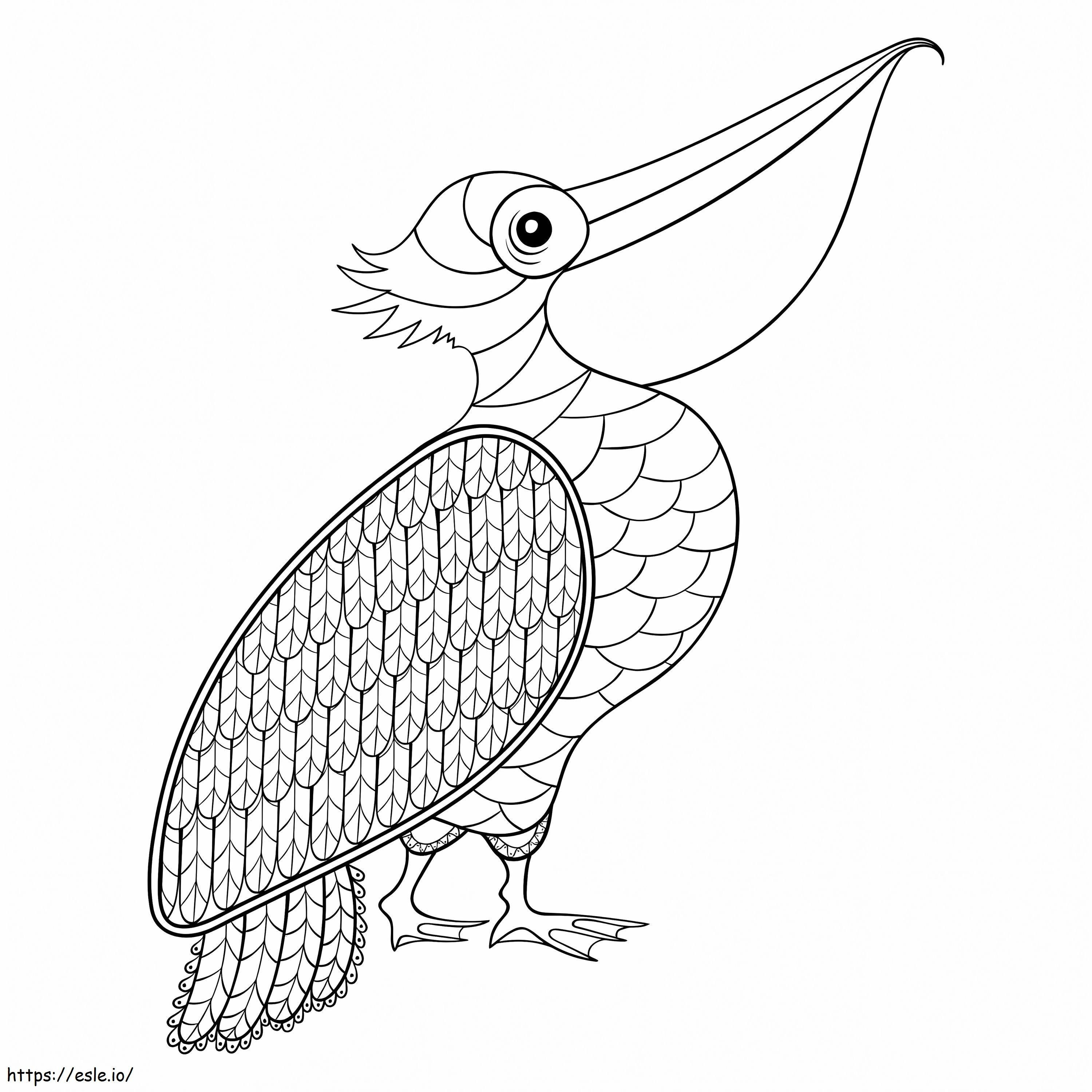 Perfect Pelican coloring page