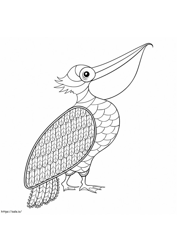 Perfect Pelican coloring page