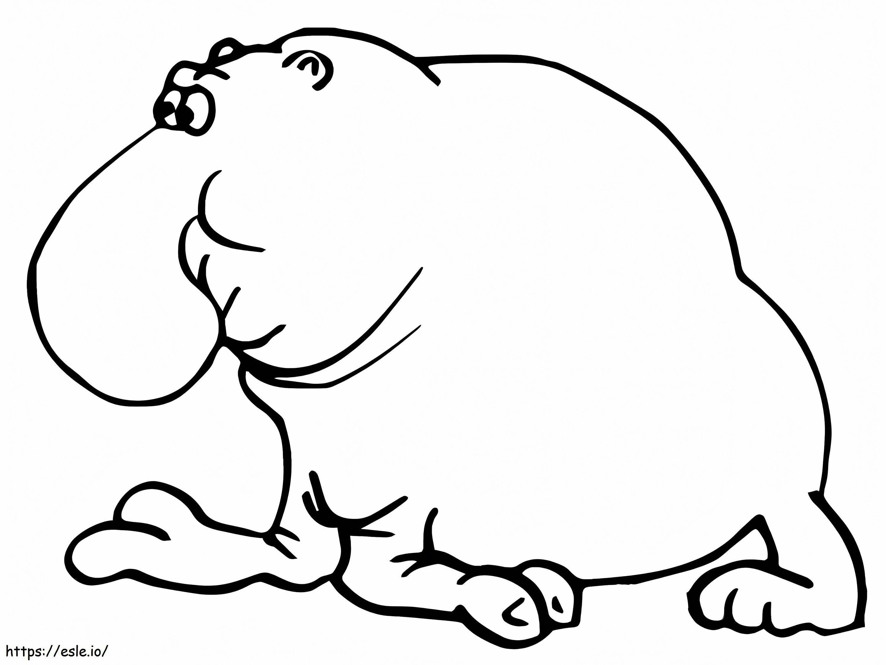 Funny Elephant Seal coloring page