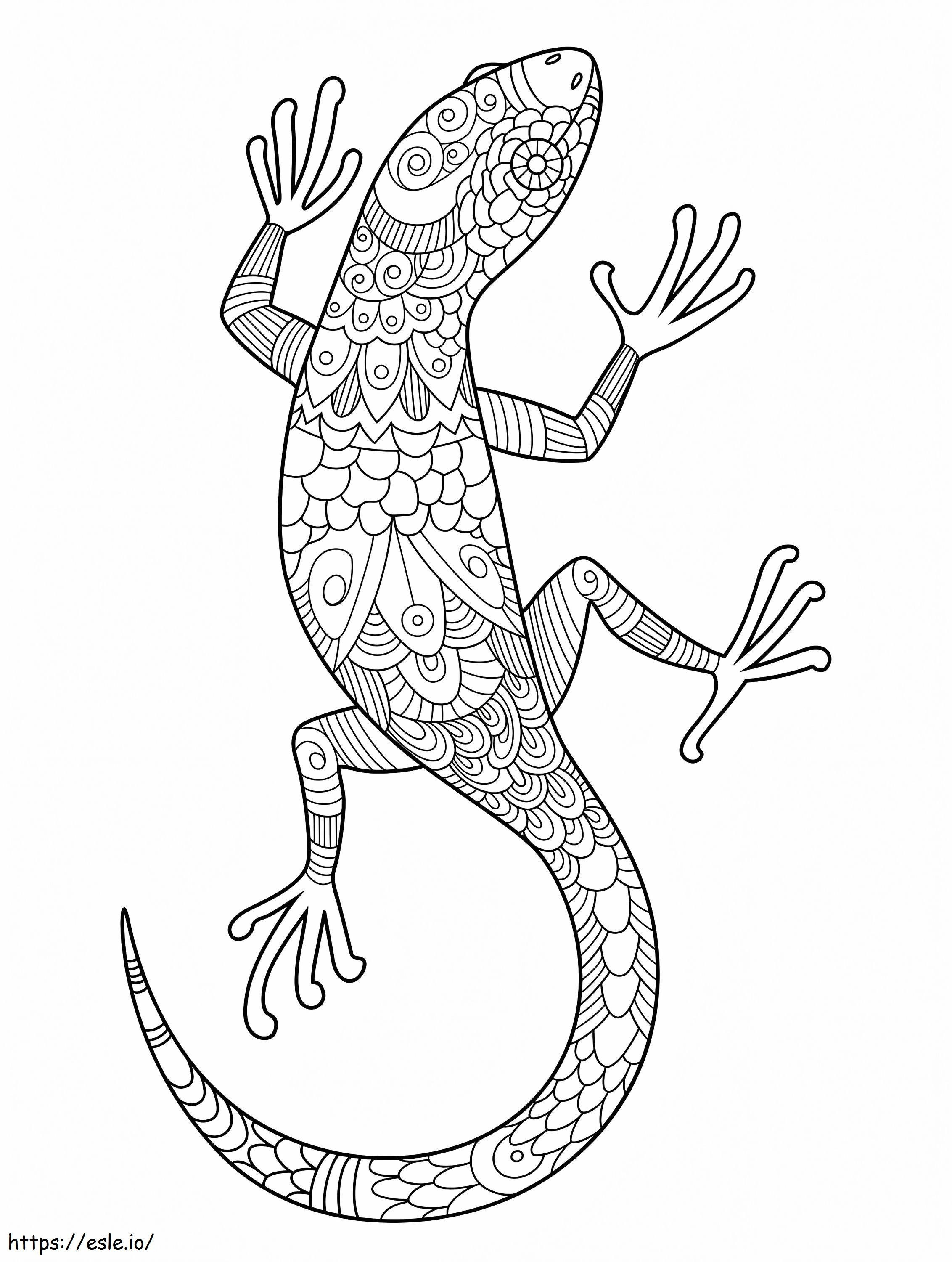 Lizard Is For Adults coloring page