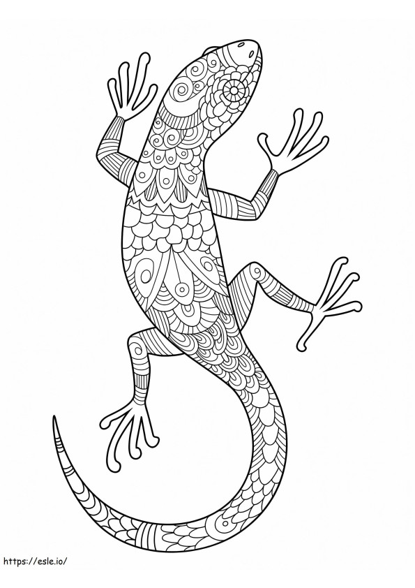 Lizard Is For Adults coloring page