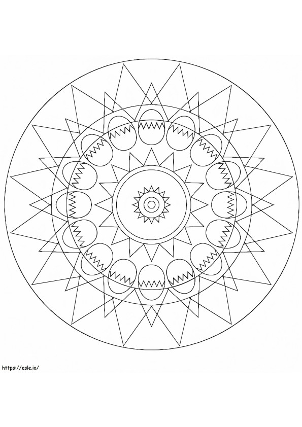 Cool Easter Mandala coloring page
