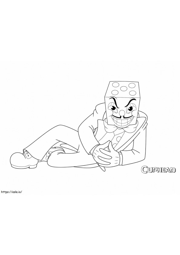 King Dice Smiling coloring page