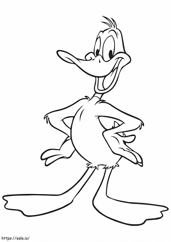 Happy Lucas Duck coloring page