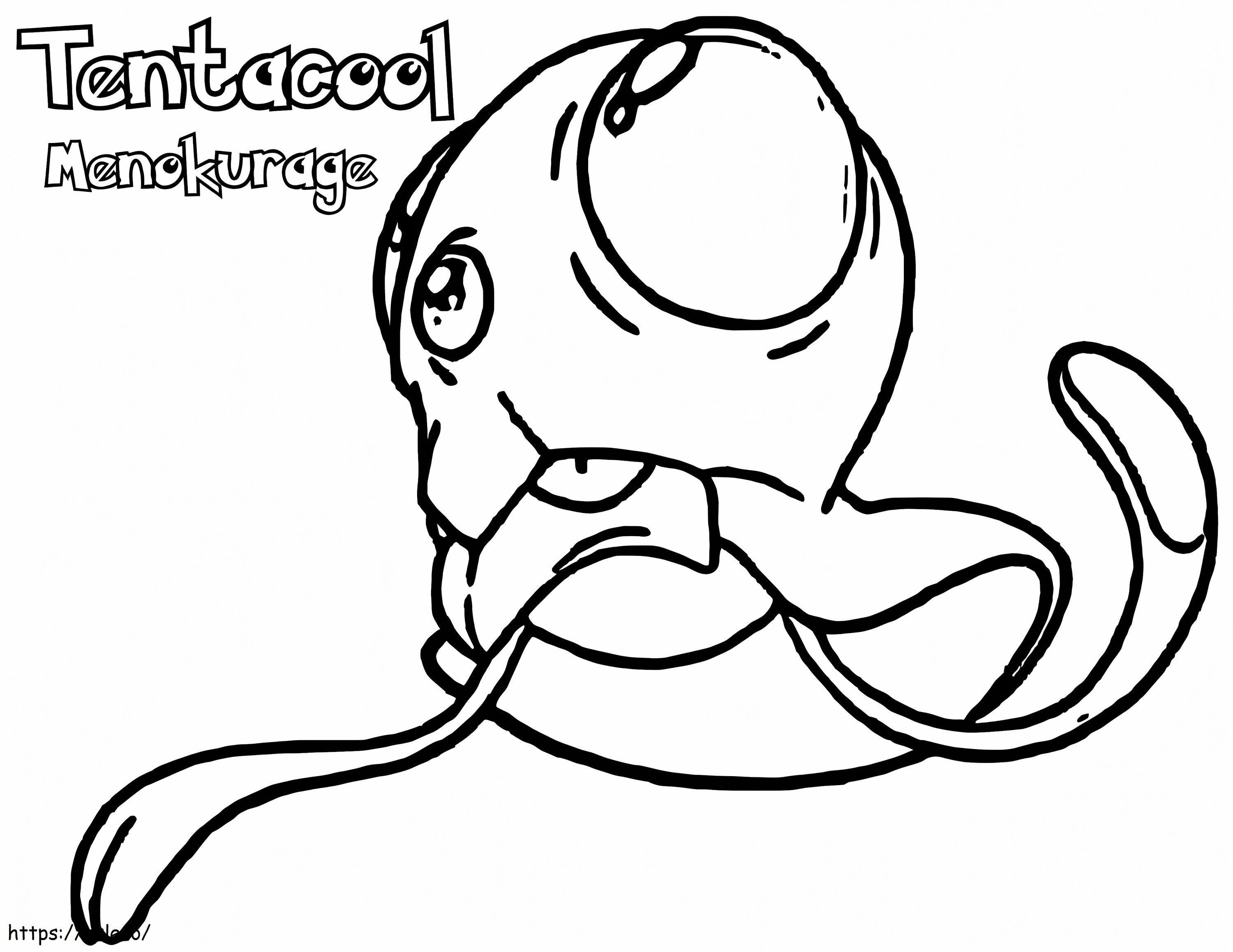 Tentacool 5 coloring page