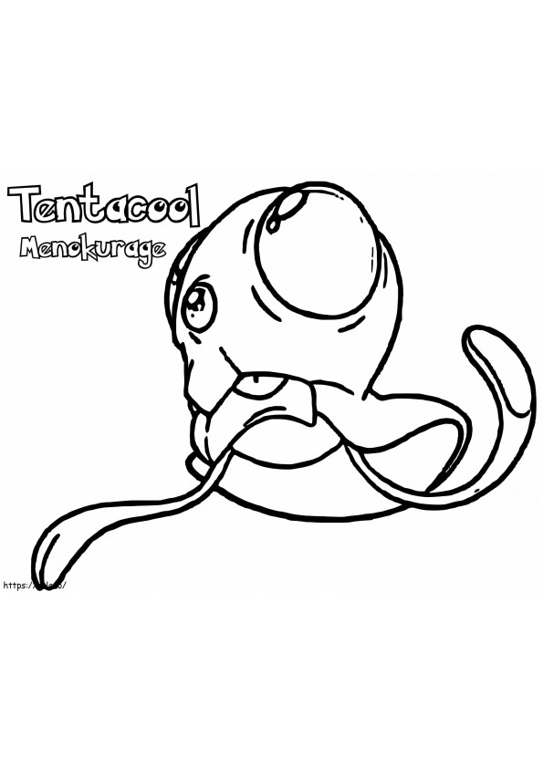 Tentacool 5 coloring page