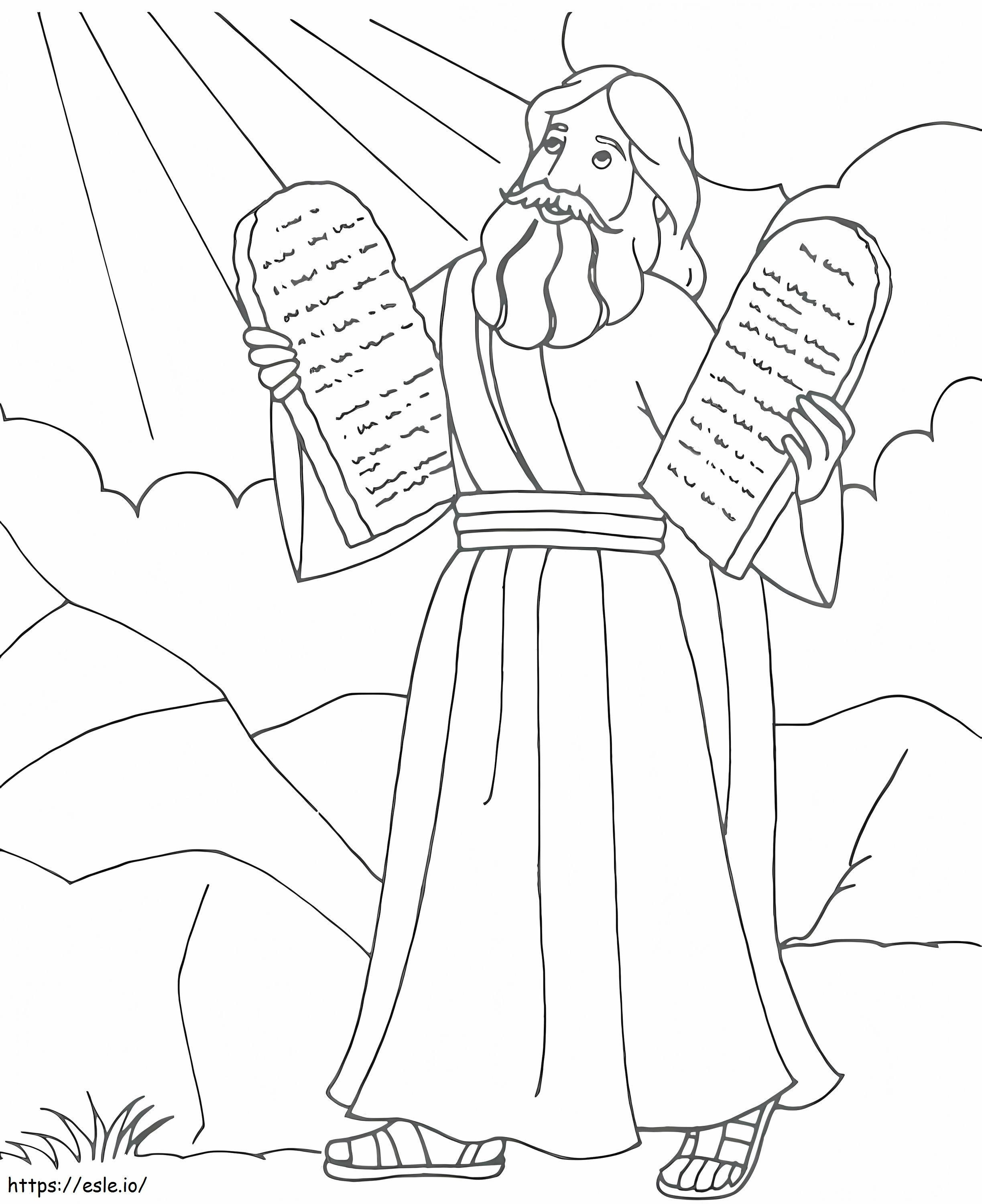 Moses Printable coloring page