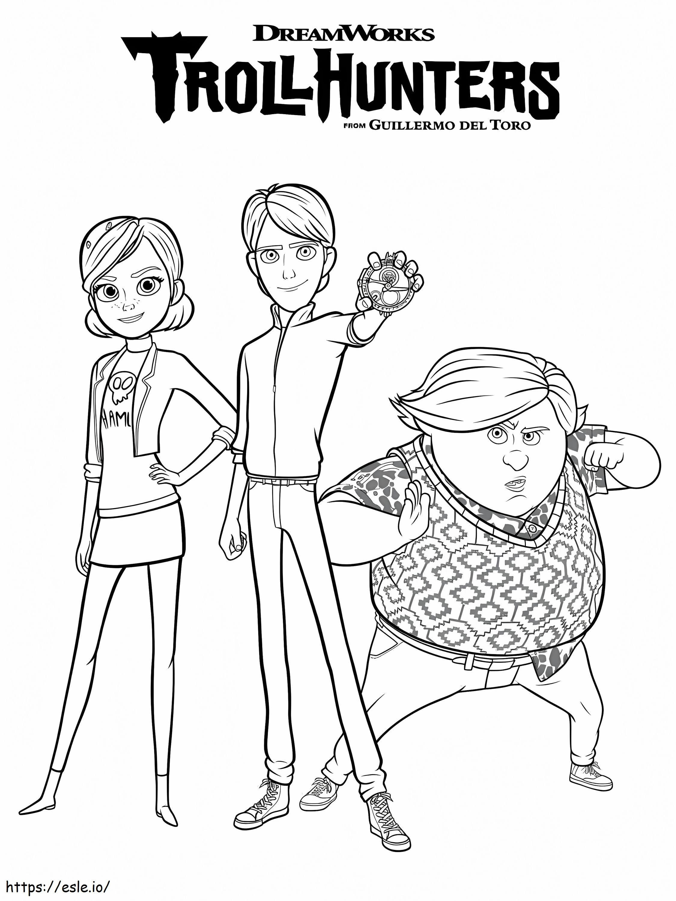 Trollhunters coloring page