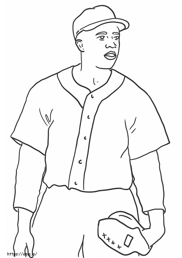 Jackie Robinson 4 coloring page