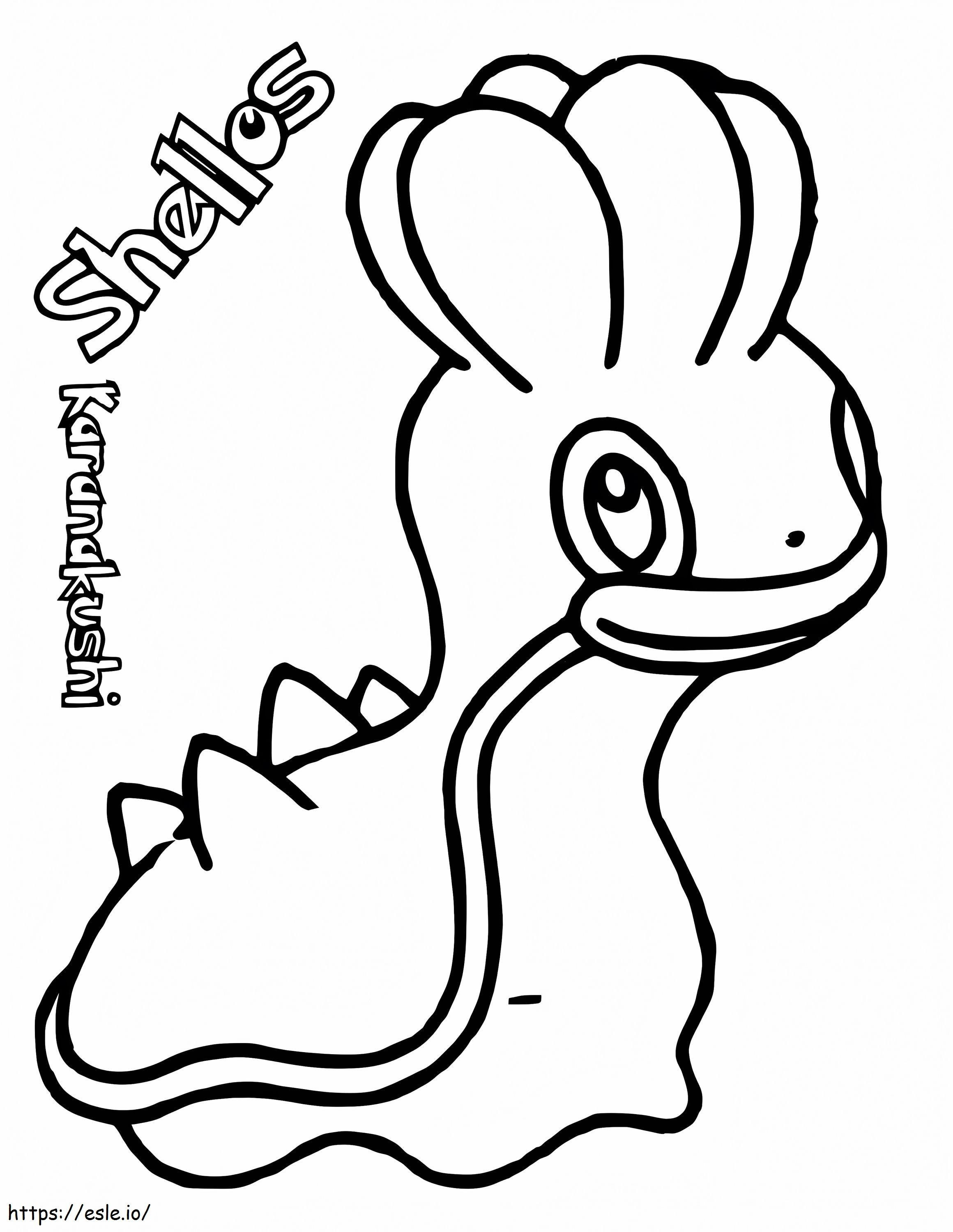 Shellos West Pokemon coloring page