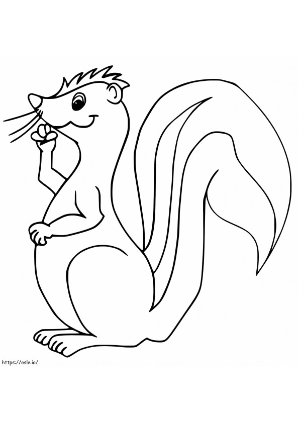 Animowany Skunk kolorowanka