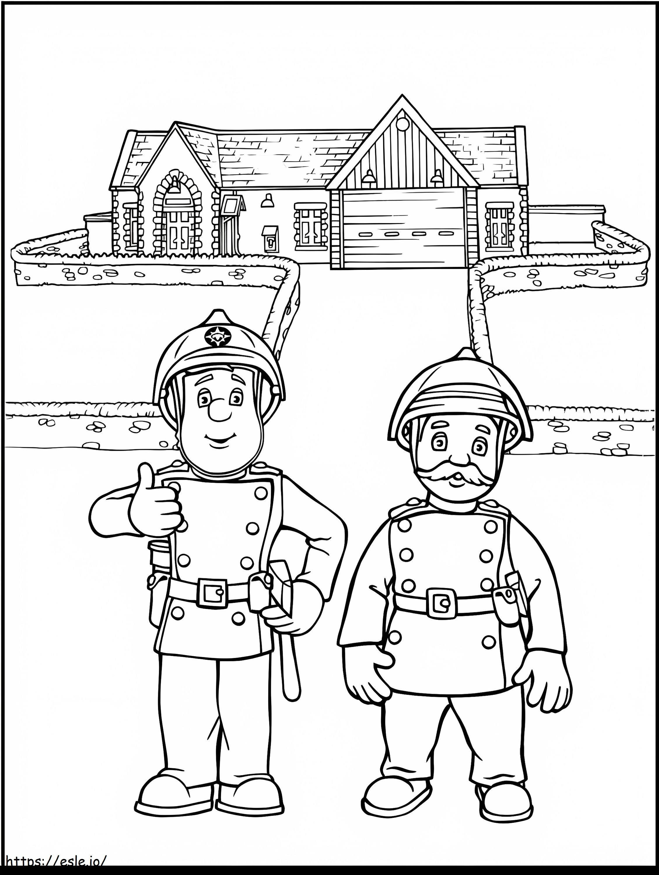 Pompierul Sam și coechipierii lui cu House de colorat