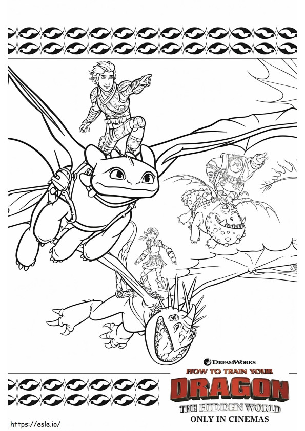 Coloriage 1571100995 Jeux De Coloriage Pour Adultes Comment Dresser Votre Dragon Gratuit Disney Imprimable Green Death Toy Wiki à imprimer dessin