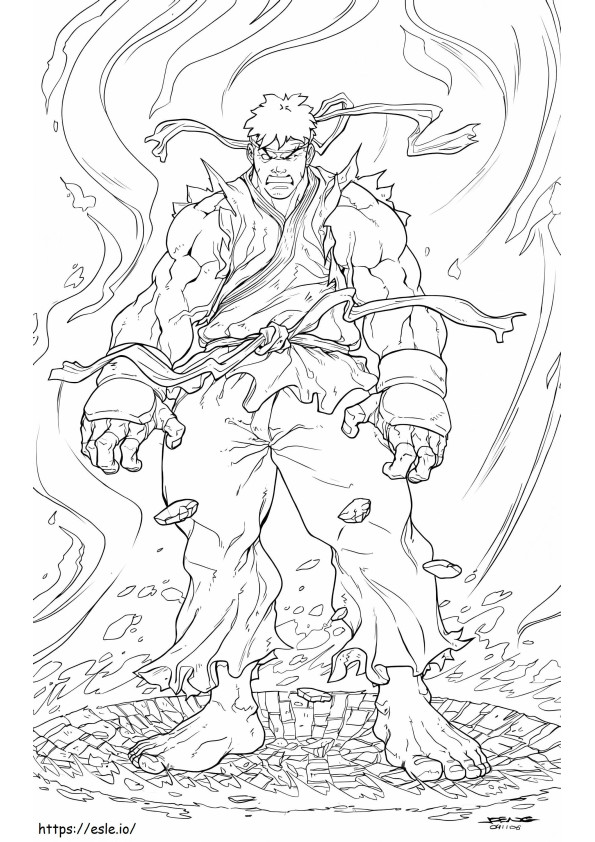 Ryus Power ausmalbilder