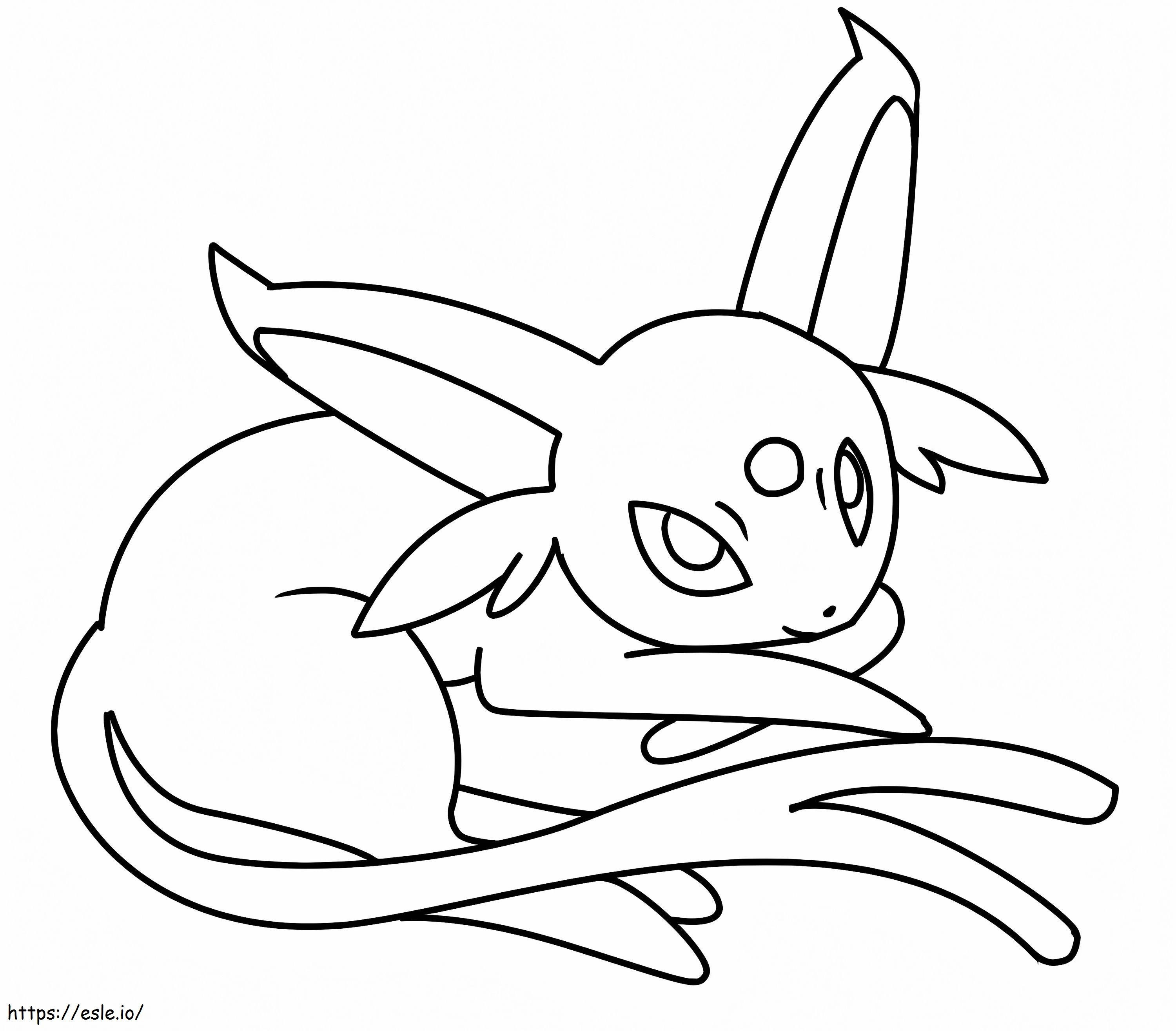 Espeon 5 coloring page