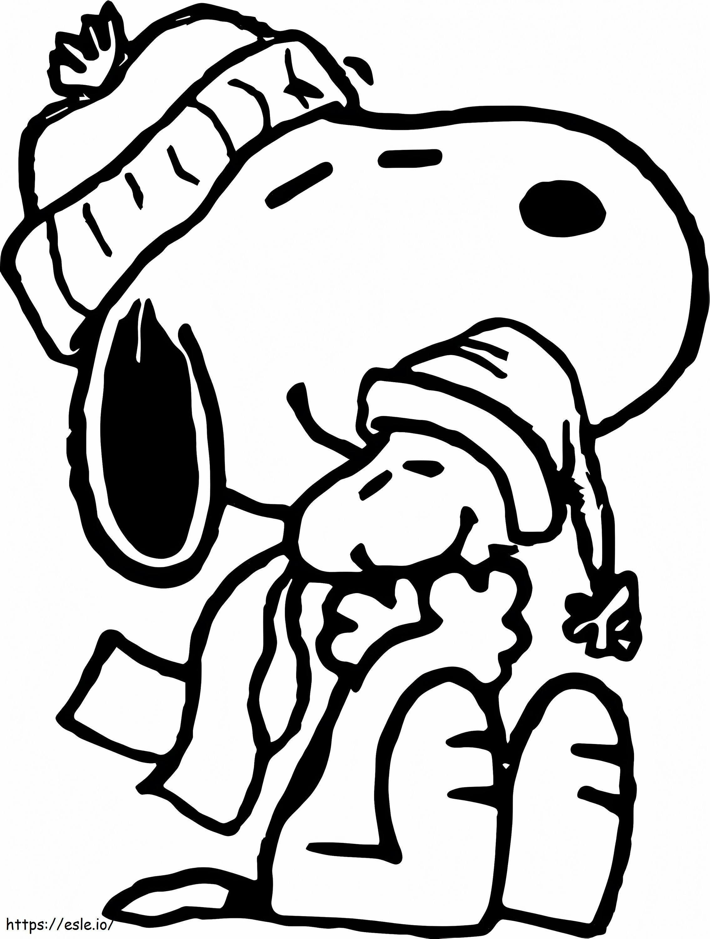 Woodstock And Snoopy coloring page