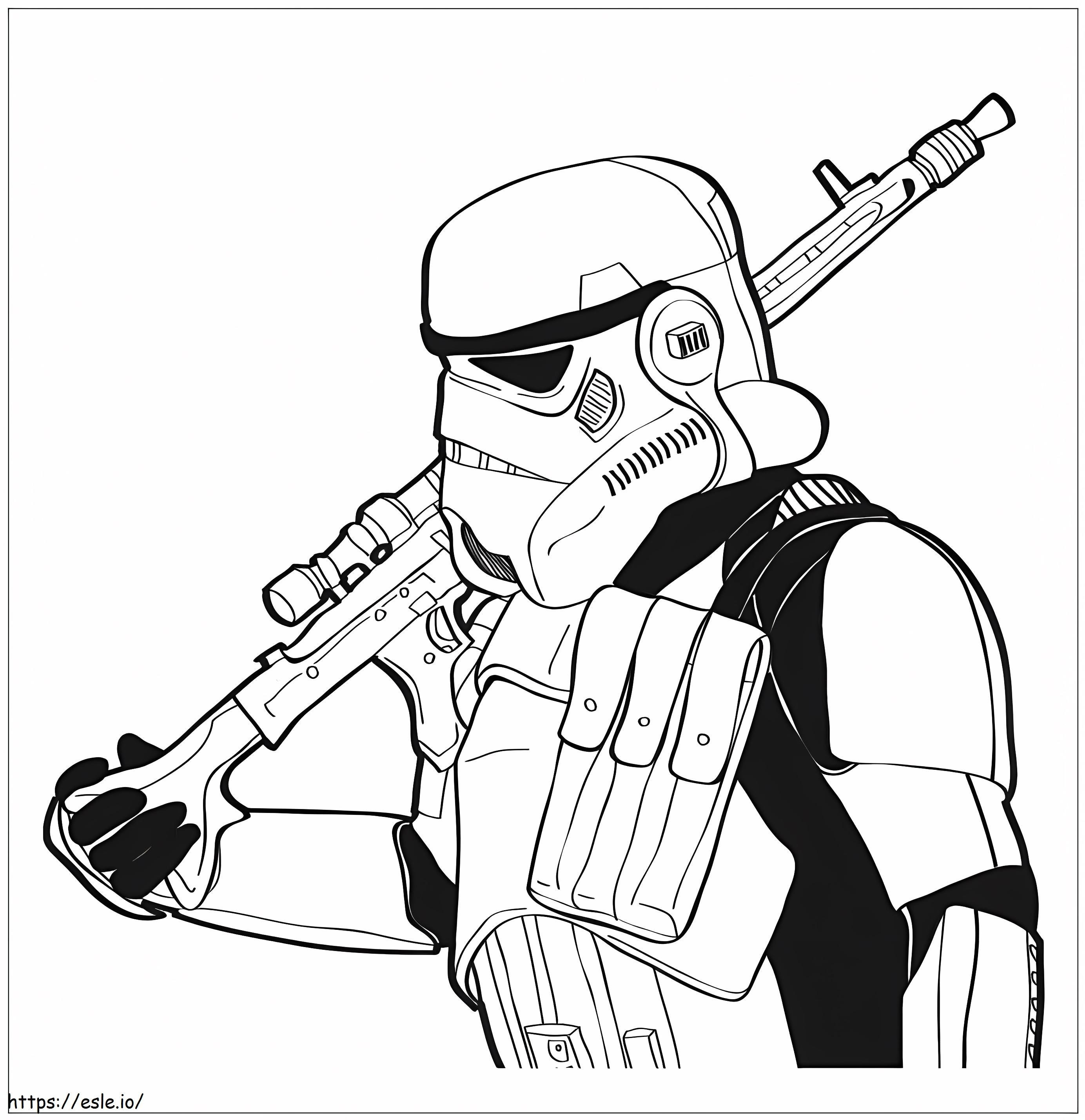 Stormtrooper 9 coloring page