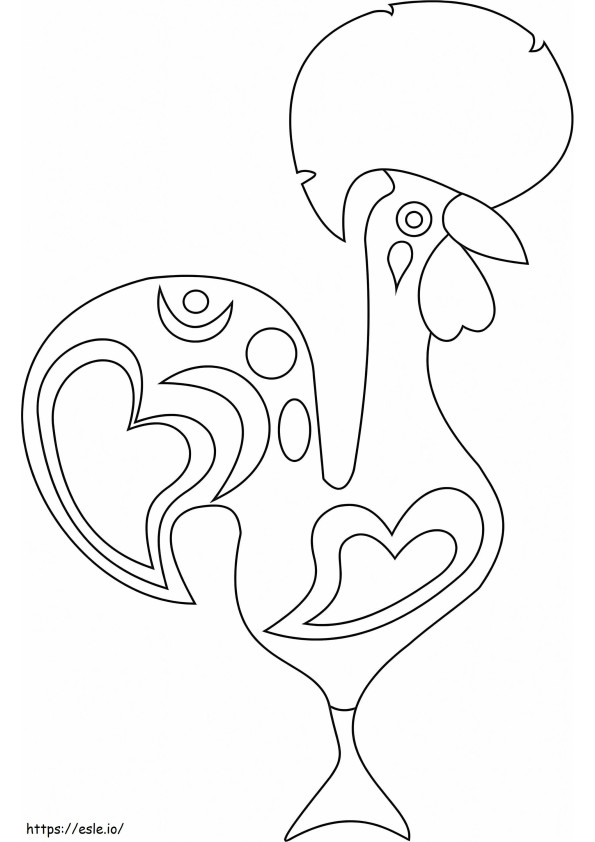Coloriage Gallo portugais à imprimer dessin