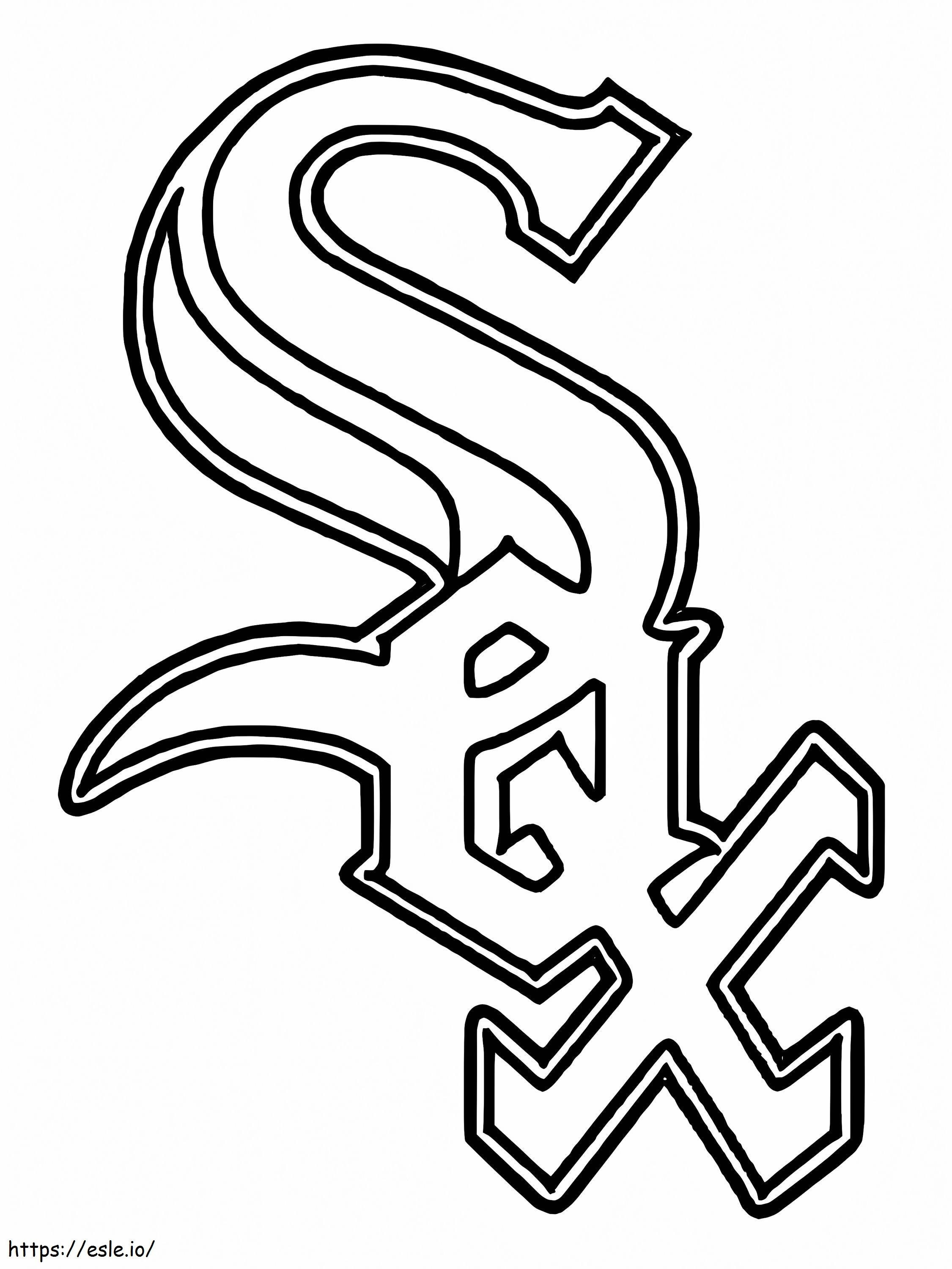 Logo Chicago White Sox Gambar Mewarnai