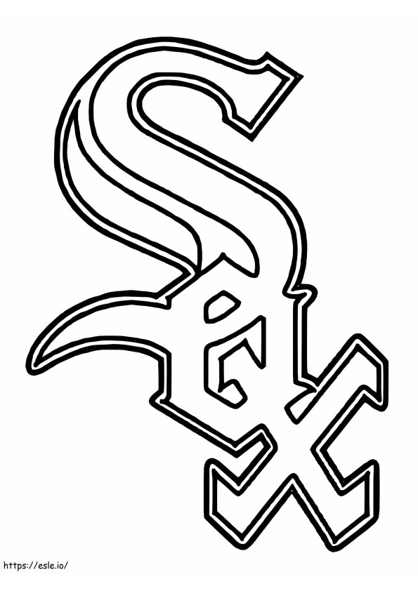 Coloriage Logo des White Sox de Chicago à imprimer dessin