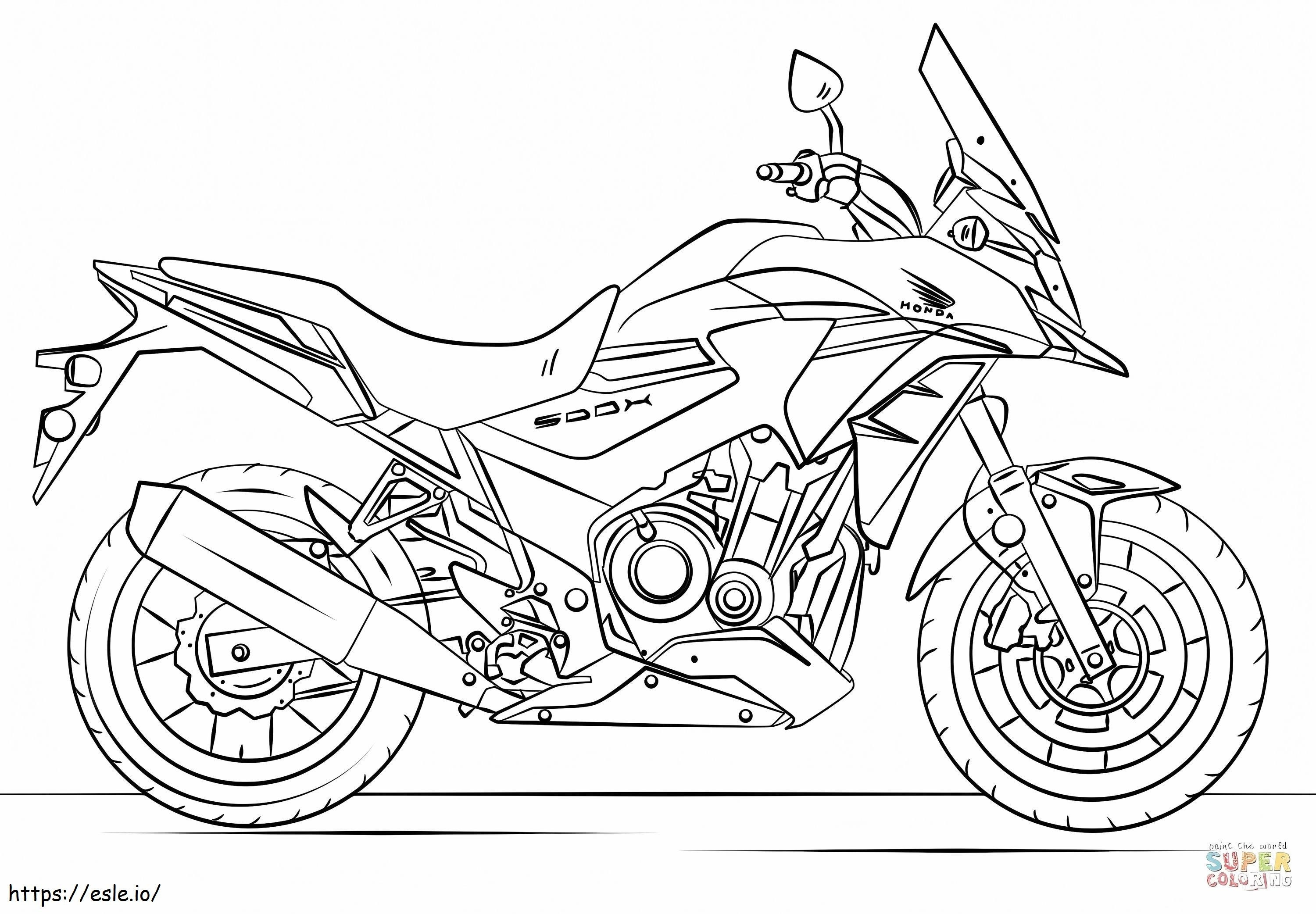 1539395519 Motocicleta Honda de colorat
