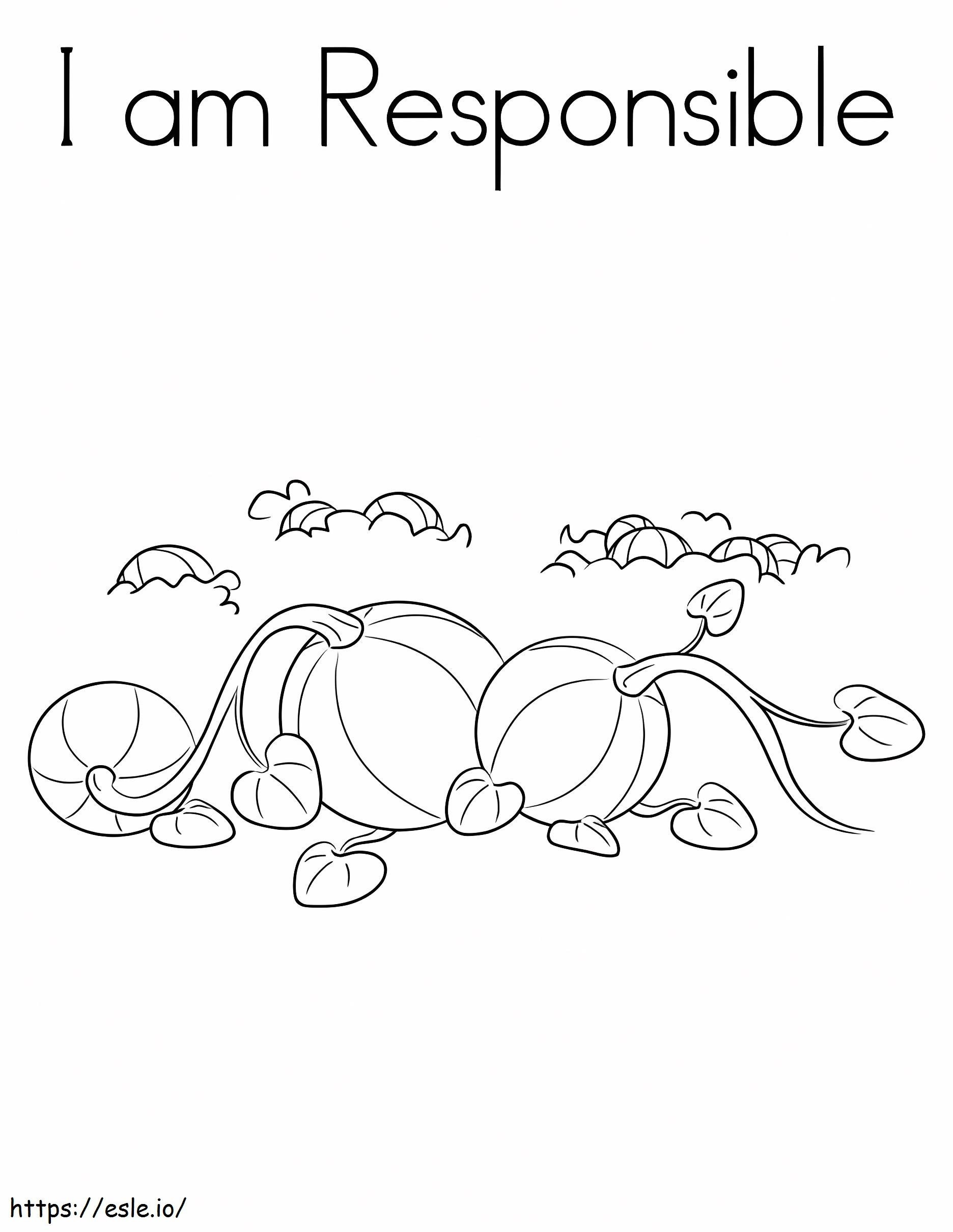 I Am Responsible 1 coloring page