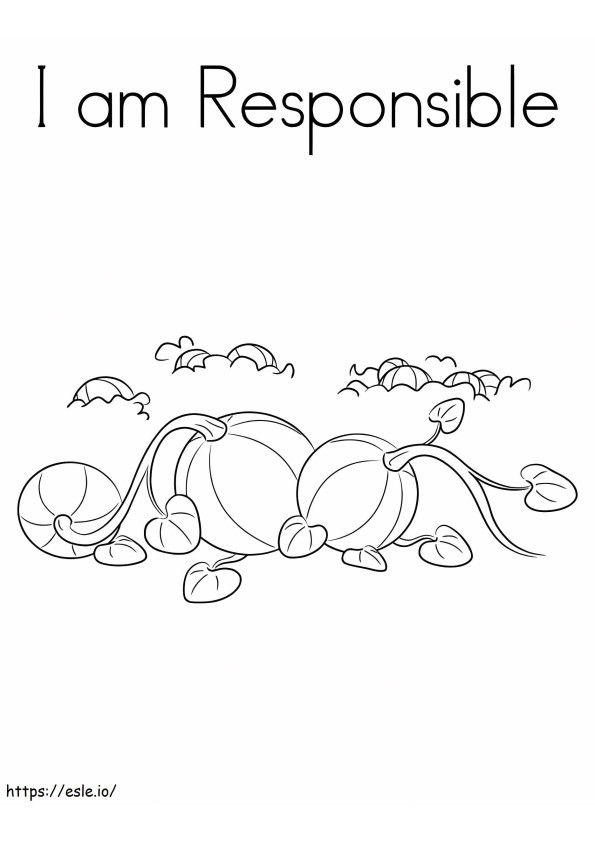 I Am Responsible 1 coloring page