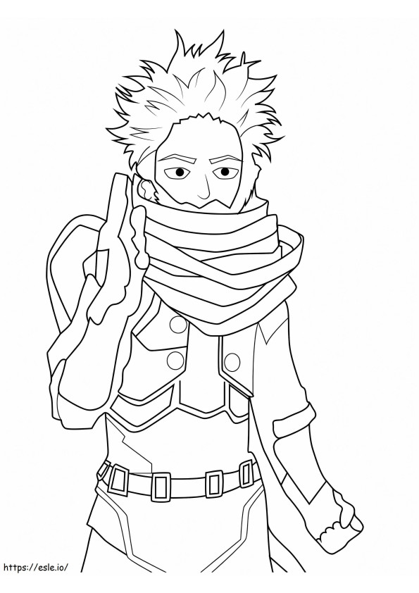 Hitoshi Shinso From My Hero Academia coloring page