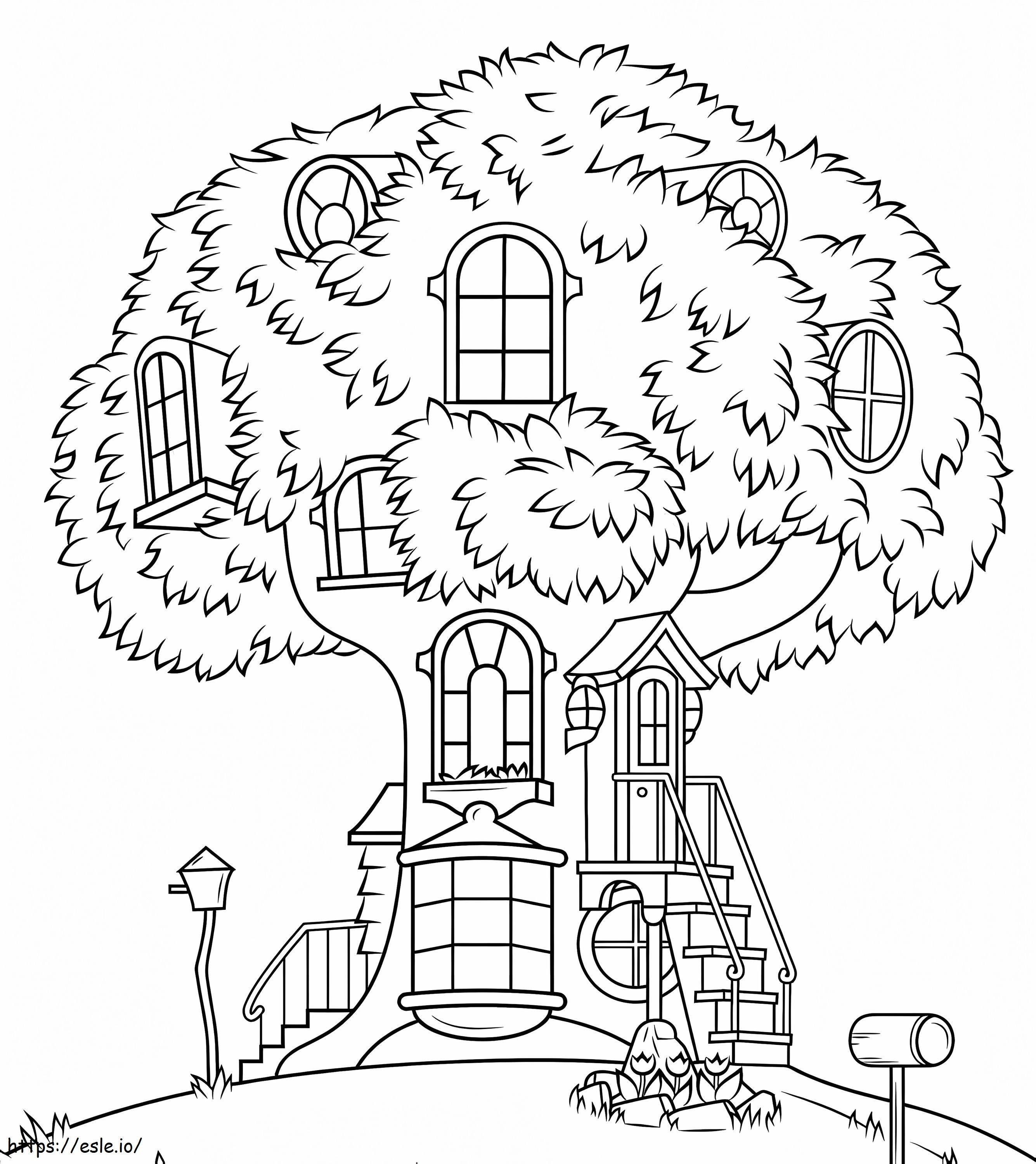 Berenstain Ayıları Ağaç Evi boyama