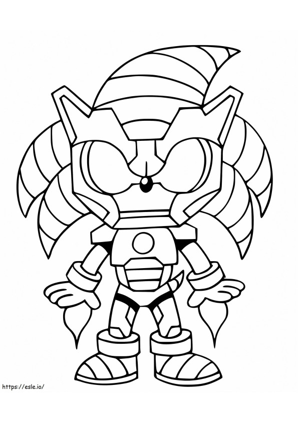 Homem de Ferro Sonic para colorir