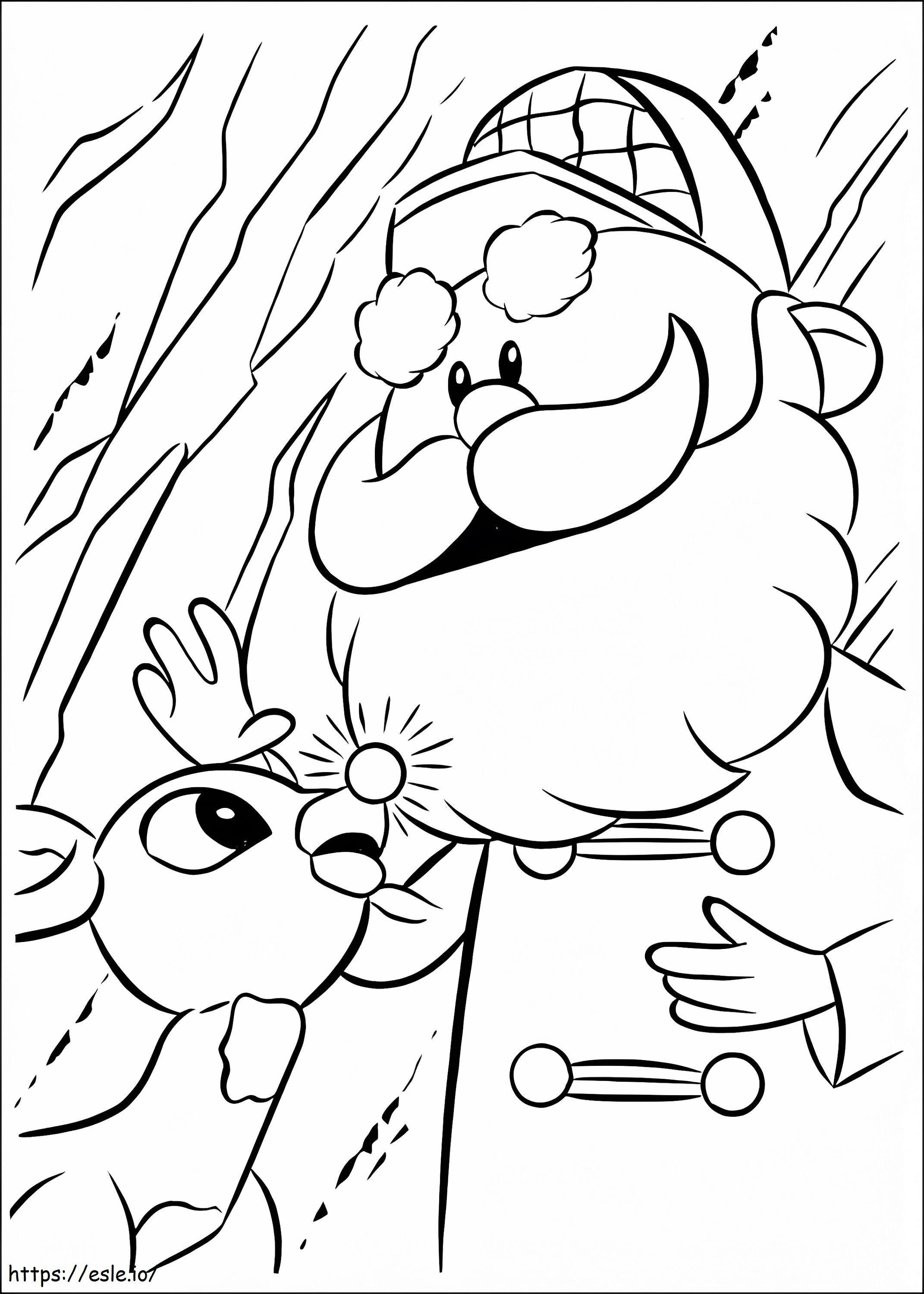 Rudolph The Red Nosed Reindeer 4 coloring page