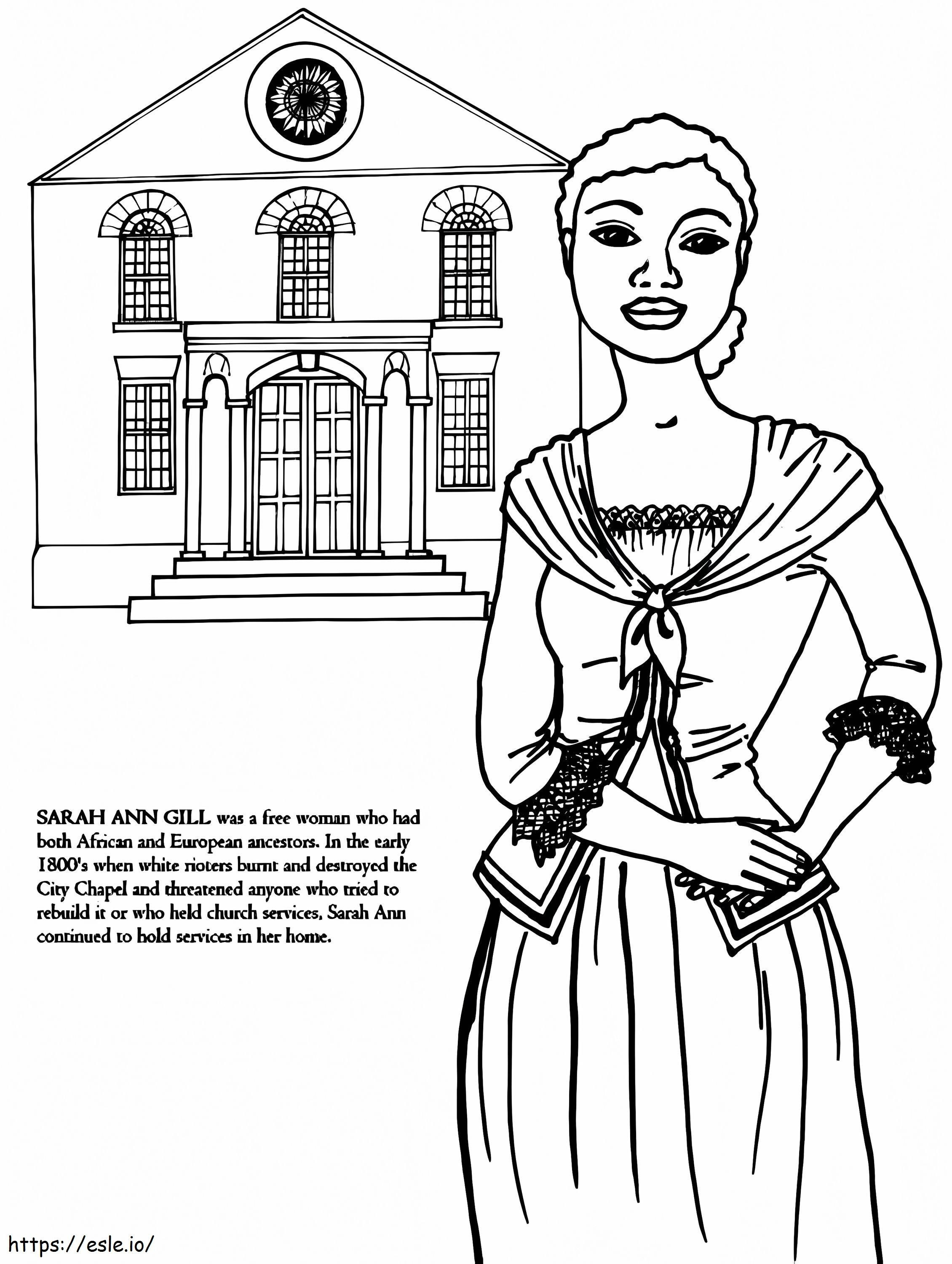 Sarah Ann Gill coloring page
