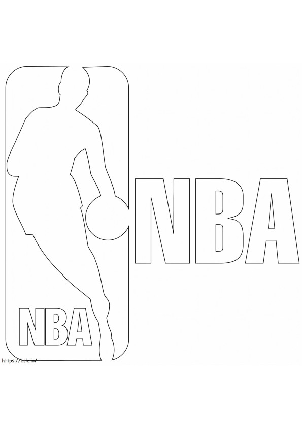 Logo NBA kolorowanka