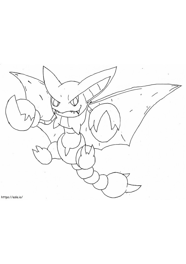 Coloriage Pokémon Gliscor 1 à imprimer dessin