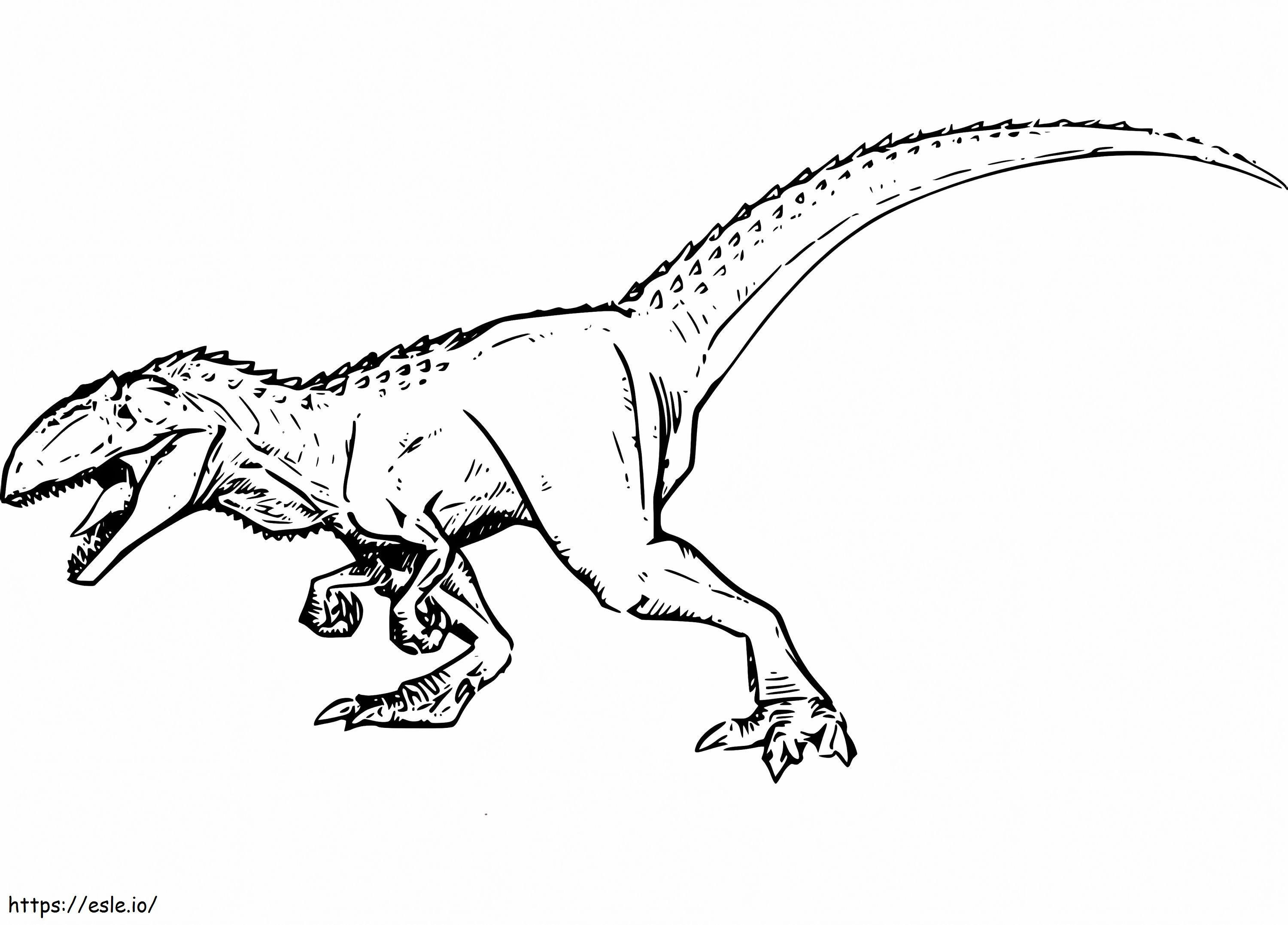 Giganotosaurus 1 Gambar Mewarnai