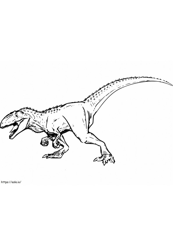 Giganotosaurus 1 kleurplaat kleurplaat