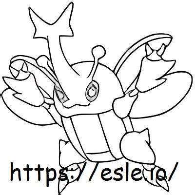 Heracross coloring page