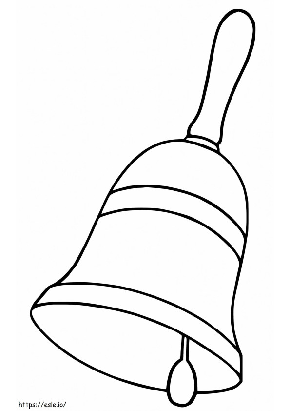 Free Christmas Bell coloring page