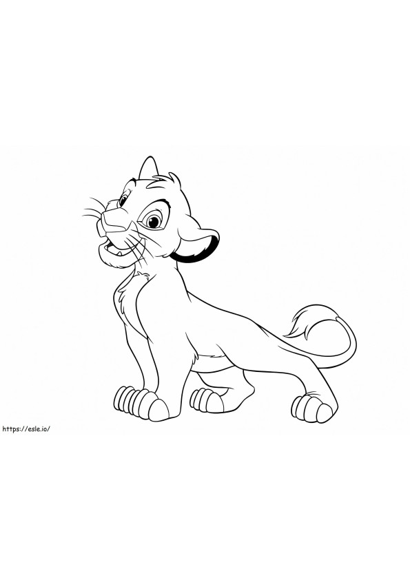 Simba Awesome coloring page