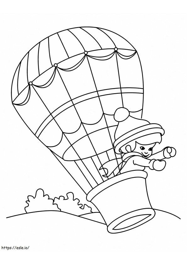 Normal Hot Air Balloon 3 coloring page