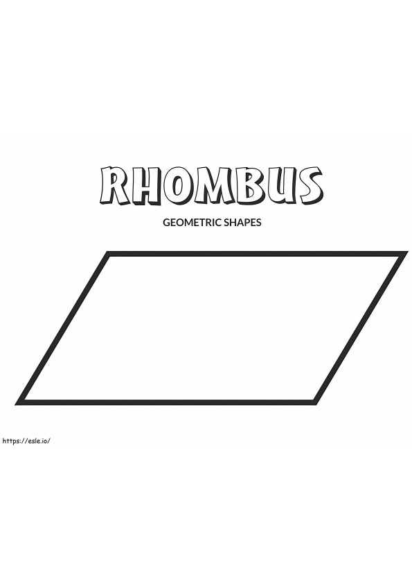Rhombus coloring page