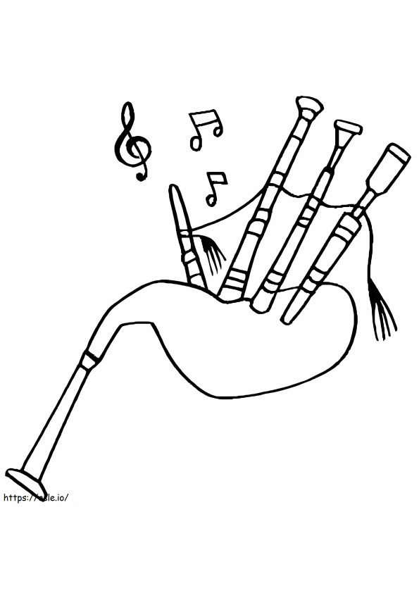 Bagpiper 1 coloring page