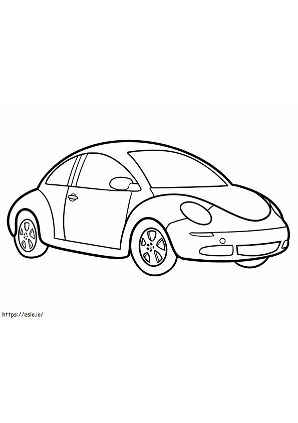 A Car coloring page