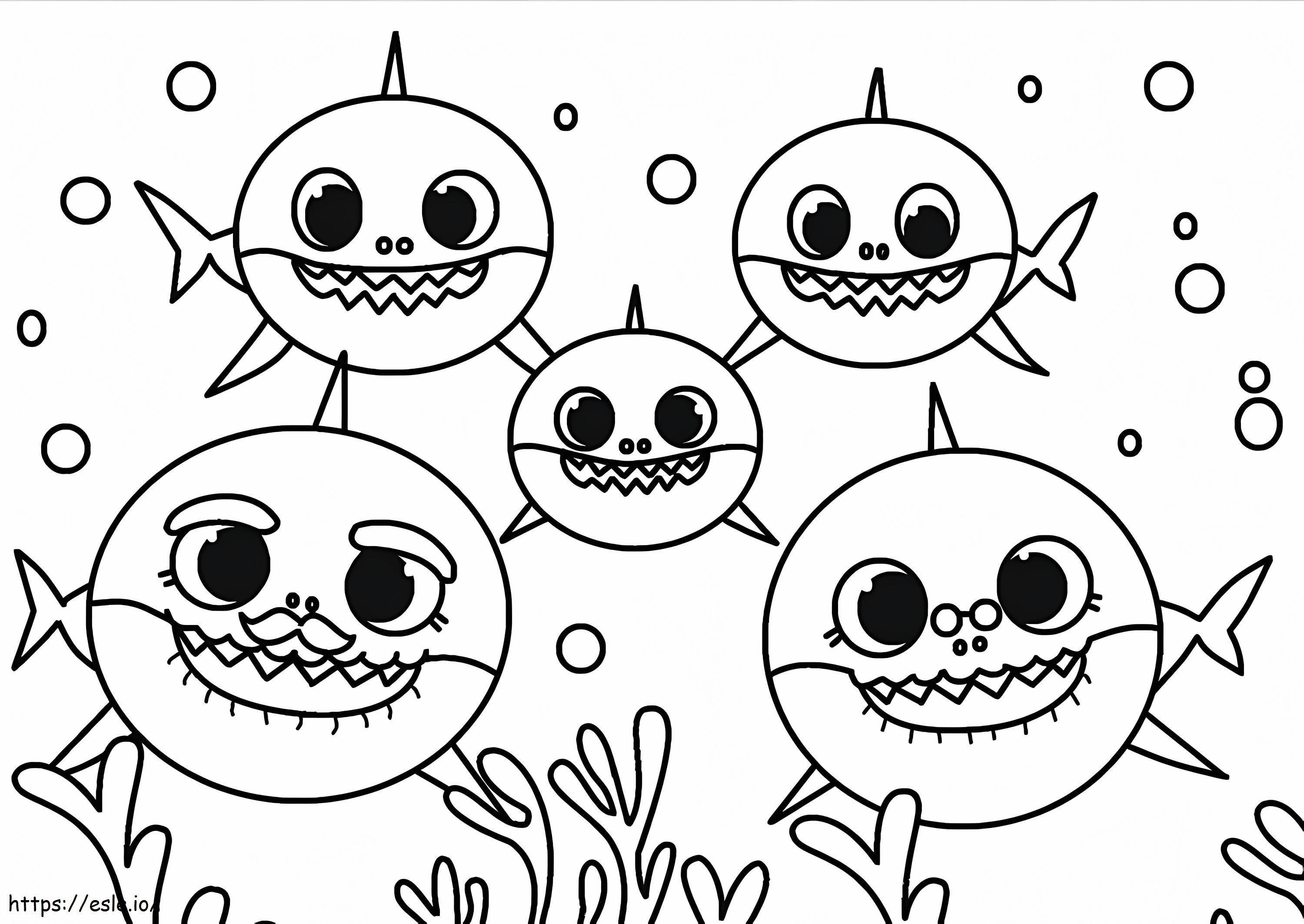 Baby Shark 6 coloring page