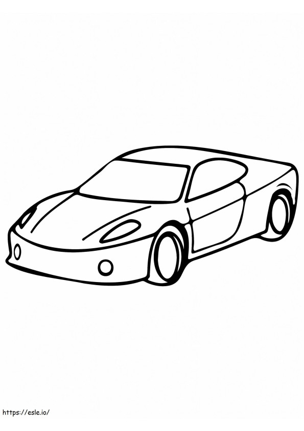 Süper Araba Tasarımı boyama