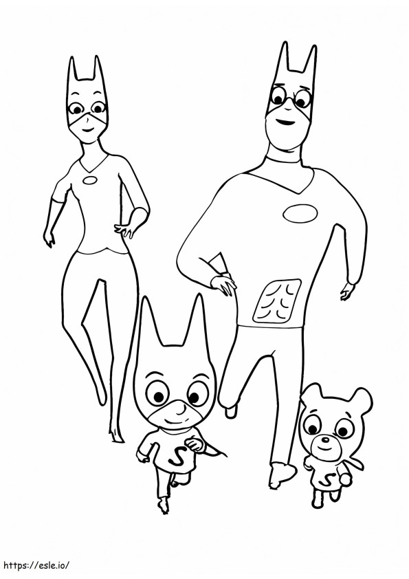 Sam Sam Family coloring page